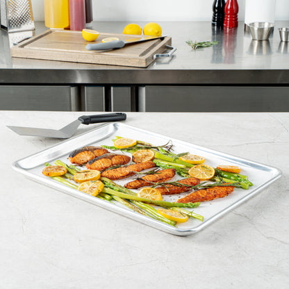 Pastry Tek White Parchment Paper Half Size Sheet Pan Liner - Silicone Coated - 12" x 16" - 1000 count box