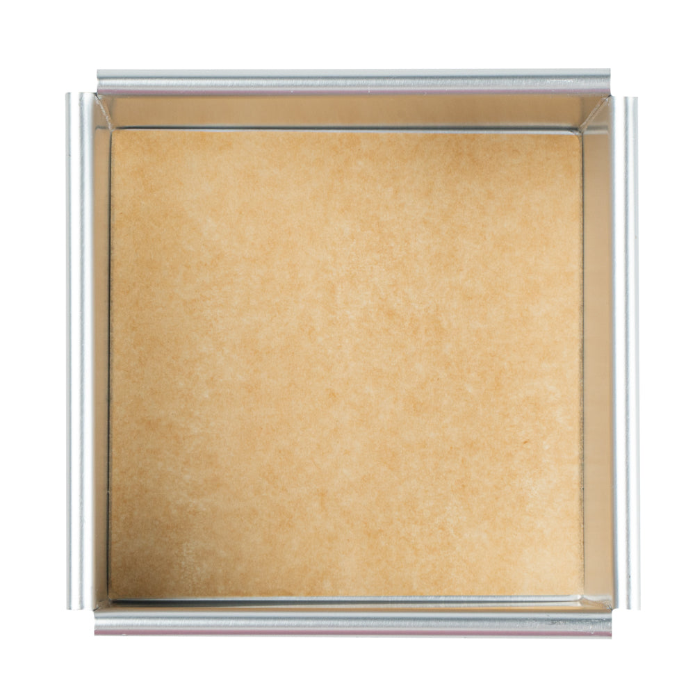 Pastry Tek Unbleached Parchment Paper Baking Sheet - Precut, Silicone Coated - 4" x 4" - 200 count box