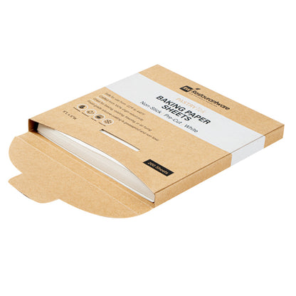 Pastry Tek White Parchment Paper Baking Sheet - Precut, Silicone Coated, Compostable - 5" x 5" - 1000 count box