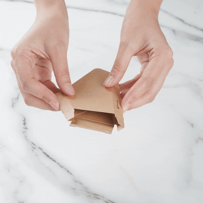 Bio Tek Kraft Paper Small Taco Holder - Greaseproof - 4" x 1 1/4" x 2 1/4" - 200 count box