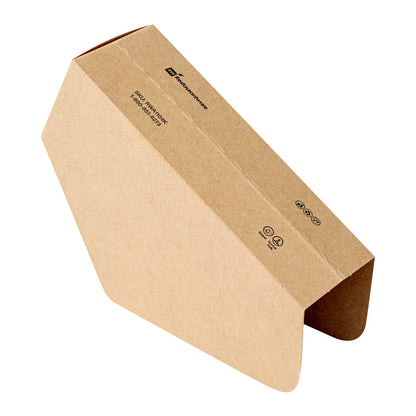 Bio Tek Kraft Paper Large Taco Holder - Greaseproof - 6 1/4" x 2" x 3 3/4" - 200 count box
