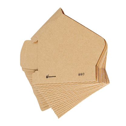 Bio Tek Kraft Paper Large Taco Holder - Greaseproof - 6 1/4" x 2" x 3 3/4" - 200 count box