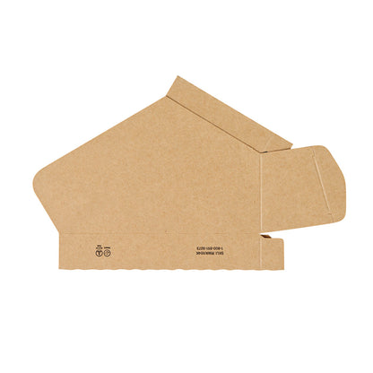 Bio Tek Kraft Paper Large Taco Holder - Greaseproof - 6 1/4" x 2" x 3 3/4" - 200 count box