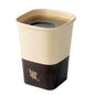 Hip 2 Be Square 12 oz Kraft and Brown Paper Hot / Cold Drinking Cup - Single Wall - 3 1/4" x 3 1/4" x 4 1/4" - 25 count box