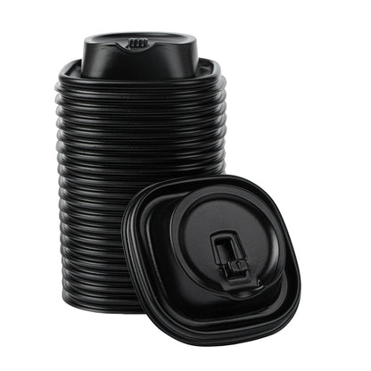 Hip 2 Be Square Black Plastic Sippy Cup Lid - Fits 12, 16 and 22 oz - 25 count box