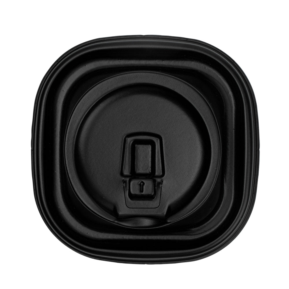 Hip 2 Be Square Black Plastic Sippy Cup Lid - Fits 12, 16 and 22 oz - 25 count box