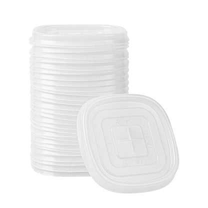 Hip 2 Be Square Frosted Plastic Straw Lid - Fits 12, 16 and 22 oz - 25 count box
