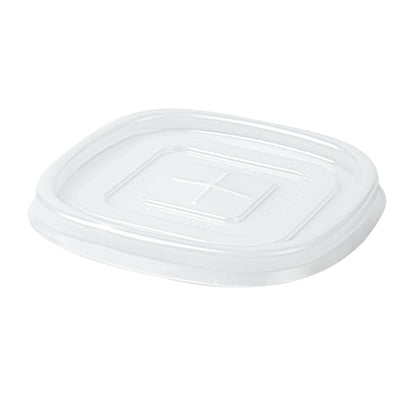 Hip 2 Be Square Frosted Plastic Straw Lid - Fits 12, 16 and 22 oz - 25 count box