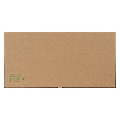 Eco Pie Kraft Paper Corrugated Flatbread Box - 16" x 8" x 1 1/2" - 50 count box
