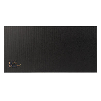 Eco Pie Kraft and Black Paper Corrugated Flatbread Box - 24" x 8" x 2" - 50 count box