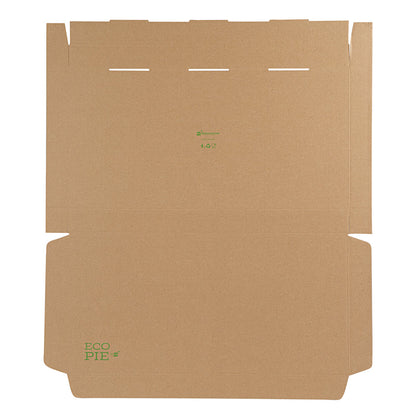 Eco Pie Kraft Paper Corrugated Flatbread Box - 24" x 8" x 2" - 50 count box