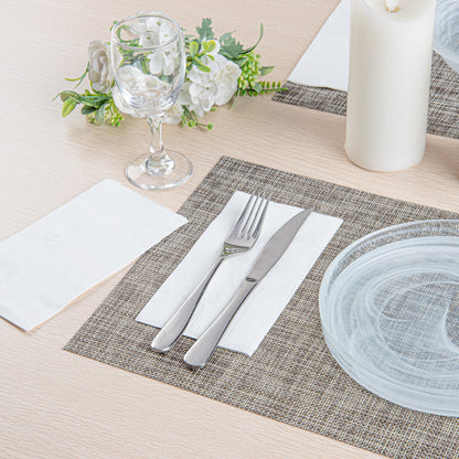 Saving Nature Rectangle White Paper Dinner Napkin - 2-Ply - 17" x 15" - 150 count box