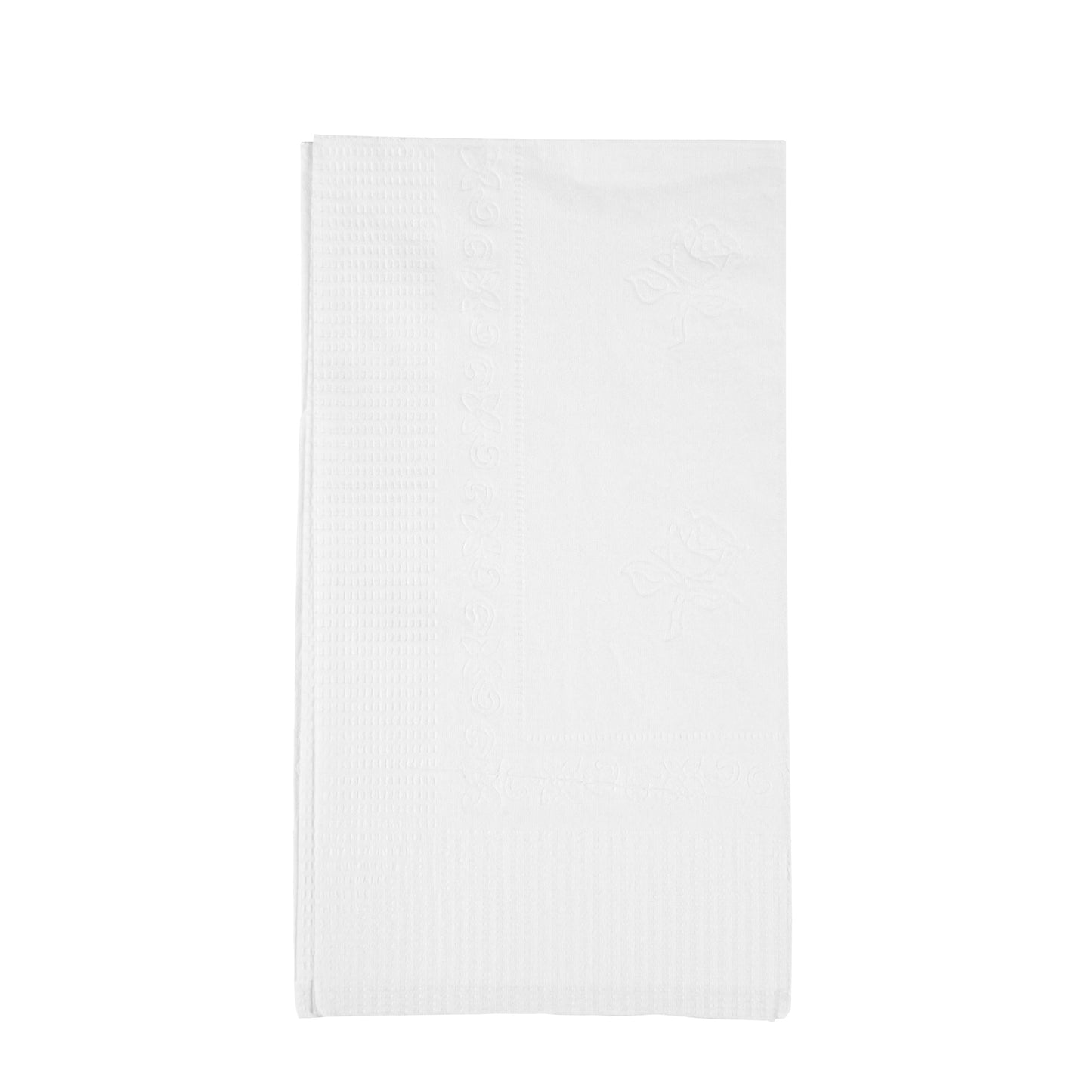 Saving Nature Rectangle White Paper Dinner Napkin - 2-Ply - 17" x 15" - 3000 count box