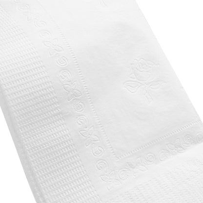 Saving Nature Rectangle White Paper Dinner Napkin - 2-Ply - 17" x 15" - 3000 count box