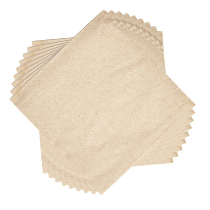 Saving Nature Square Kraft Paper Cocktail Napkin - 1-Ply - 9" x 9" - 4000 count box