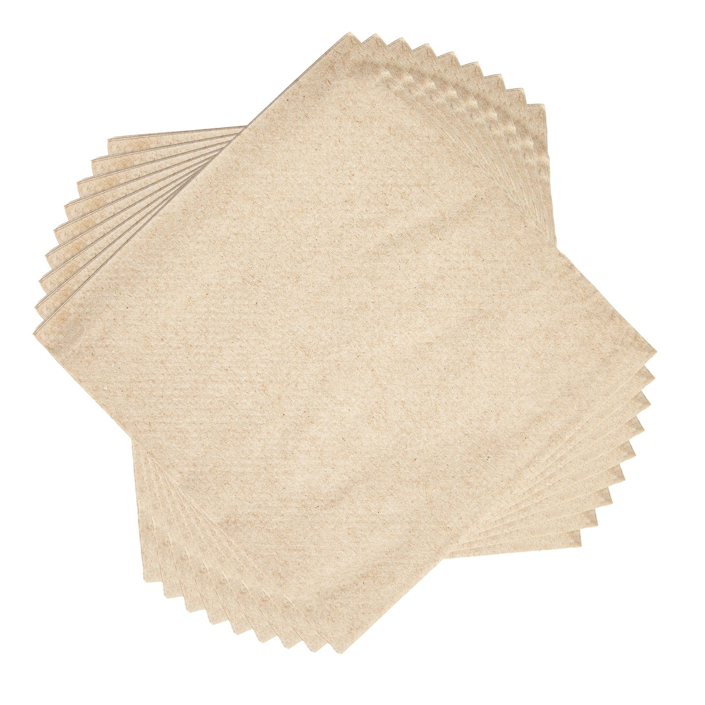 Saving Nature Square Kraft Paper Cocktail Napkin - 1-Ply - 9" x 9" - 500 count box