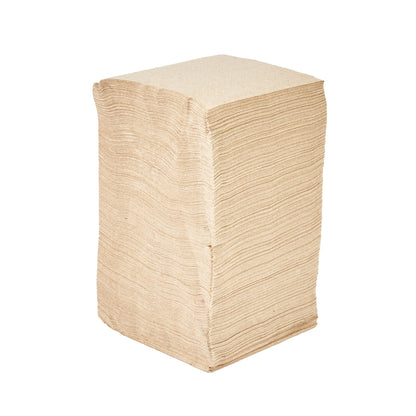Saving Nature Square Kraft Paper Cocktail Napkin - 1-Ply - 9" x 9" - 4000 count box