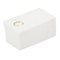Luxenap Rectangle Gold Letter C White Paper Linen-Feel Guest Towel / Napkin - Air Laid, Sans Serif Font - 15 3/4" x 8" - 2000 count box