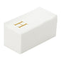 Luxenap Rectangle Gold Letter H White Paper Linen-Feel Guest Towel / Napkin - Air Laid, Sans Serif Font - 15 3/4" x 8" - 50 count box