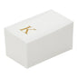 Luxenap Rectangle Gold Letter K White Paper Linen-Feel Guest Towel / Napkin - Air Laid, Sans Serif Font - 15 3/4" x 8" - 2000 count box