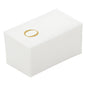 Luxenap Rectangle Gold Letter O White Paper Linen-Feel Guest Towel / Napkin - Air Laid, Sans Serif Font - 15 3/4" x 8" - 50 count box