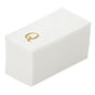 Luxenap Rectangle Gold Letter Q White Paper Linen-Feel Guest Towel / Napkin - Air Laid, Sans Serif Font - 15 3/4" x 8" - 50 count box