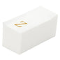 Luxenap Rectangle Gold Letter Z White Paper Linen-Feel Guest Towel / Napkin - Air Laid, Sans Serif Font - 15 3/4" x 8" - 2000 count box