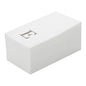 Luxenap Rectangle Silver Letter E White Paper Linen-Feel Guest Towel / Napkin - Air Laid, Sans Serif Font - 15 3/4" x 8" - 2000 count box