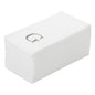 Luxenap Rectangle Silver Letter G White Paper Linen-Feel Guest Towel / Napkin - Air Laid, Sans Serif Font - 15 3/4" x 8" - 50 count box