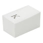 Luxenap Rectangle Silver Letter K White Paper Linen-Feel Guest Towel / Napkin - Air Laid, Sans Serif Font - 15 3/4" x 8" - 50 count box