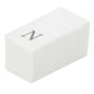 Luxenap Rectangle Silver Letter N White Paper Linen-Feel Guest Towel / Napkin - Air Laid, Sans Serif Font - 15 3/4" x 8" - 50 count box