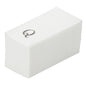 Luxenap Rectangle Silver Letter Q White Paper Linen-Feel Guest Towel / Napkin - Air Laid, Sans Serif Font - 15 3/4" x 8" - 50 count box