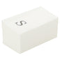 Luxenap Rectangle Silver Letter S White Paper Linen-Feel Guest Towel / Napkin - Air Laid, Sans Serif Font - 15 3/4" x 8" - 50 count box