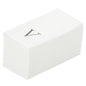 Luxenap Rectangle Silver Letter V White Paper Linen-Feel Guest Towel / Napkin - Air Laid, Sans Serif Font - 15 3/4" x 8" - 50 count box