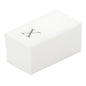 Luxenap Rectangle Silver Letter X White Paper Linen-Feel Guest Towel / Napkin - Air Laid, Sans Serif Font - 15 3/4" x 8" - 50 count box