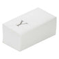 Luxenap Rectangle Silver Letter Y White Paper Linen-Feel Guest Towel / Napkin - Air Laid, Sans Serif Font - 15 3/4" x 8" - 50 count box
