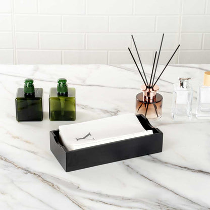 Luxenap Rectangle Silver Letter Y White Paper Linen-Feel Guest Towel / Napkin - Air Laid, Sans Serif Font - 15 3/4" x 8" - 50 count box