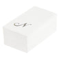 Luxenap Rectangle Silver Letter N White Paper Linen-Feel Guest Towel / Napkin - Air Laid, Cursive Font - 15 3/4" x 8" - 50 count box