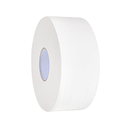 Clean Tek Professional White Toilet Paper Roll - 3-Ply - 655' x 3 3/4" - 1 count box