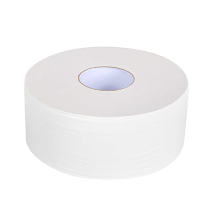 Clean Tek Professional White Toilet Paper Roll - 3-Ply - 655' x 3 3/4" - 12 count box
