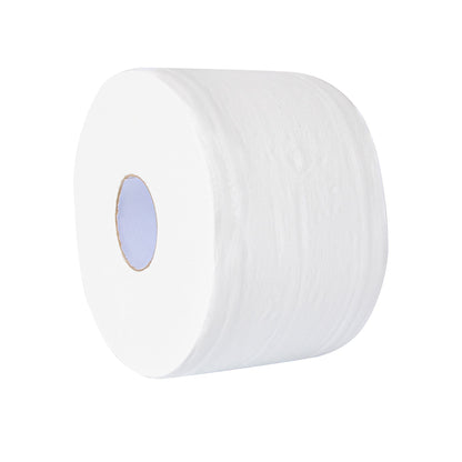 Clean Tek Professional White Toilet Paper Roll - 2-Ply, Center Pull - 876' x 7 3/4" - 12 count box