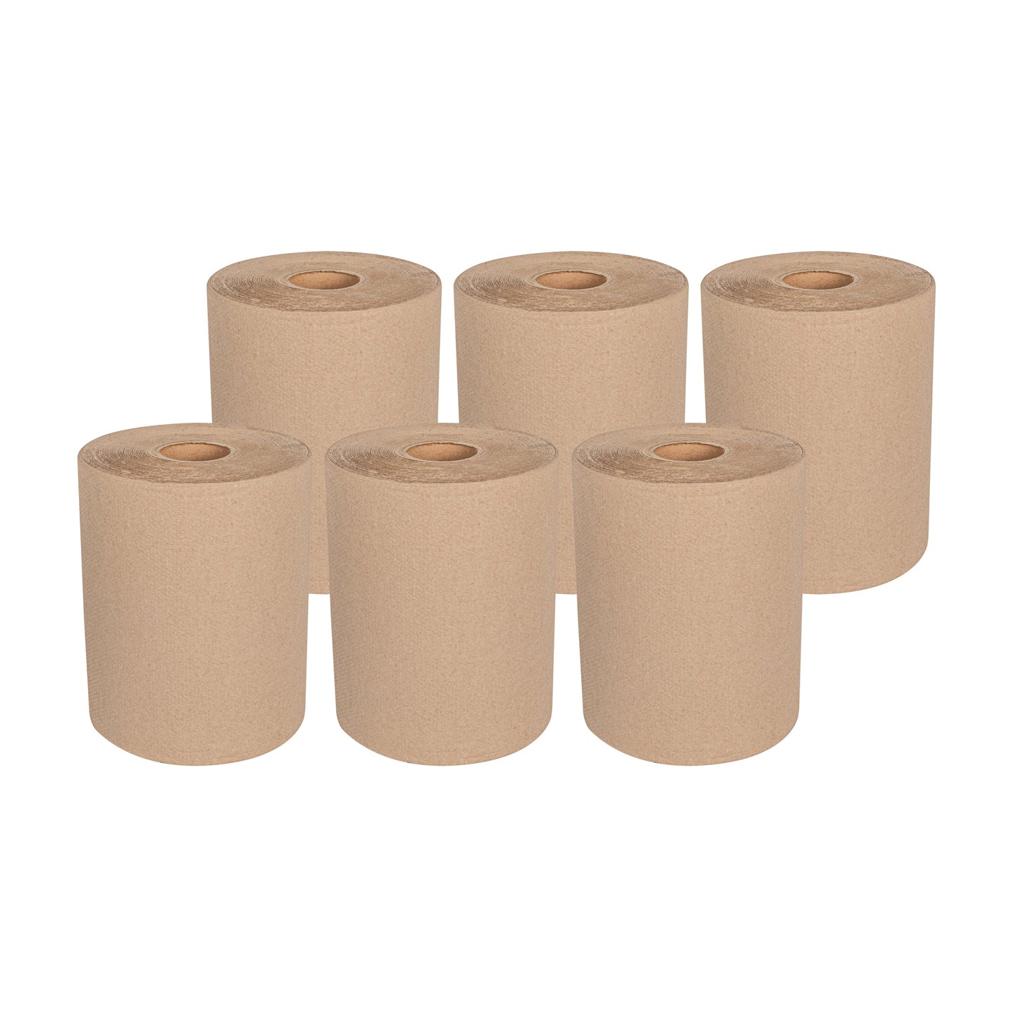 Clean Tek Professional Kraft Paper Towel Roll - 1-Ply - 600' x 8" - 12 count box