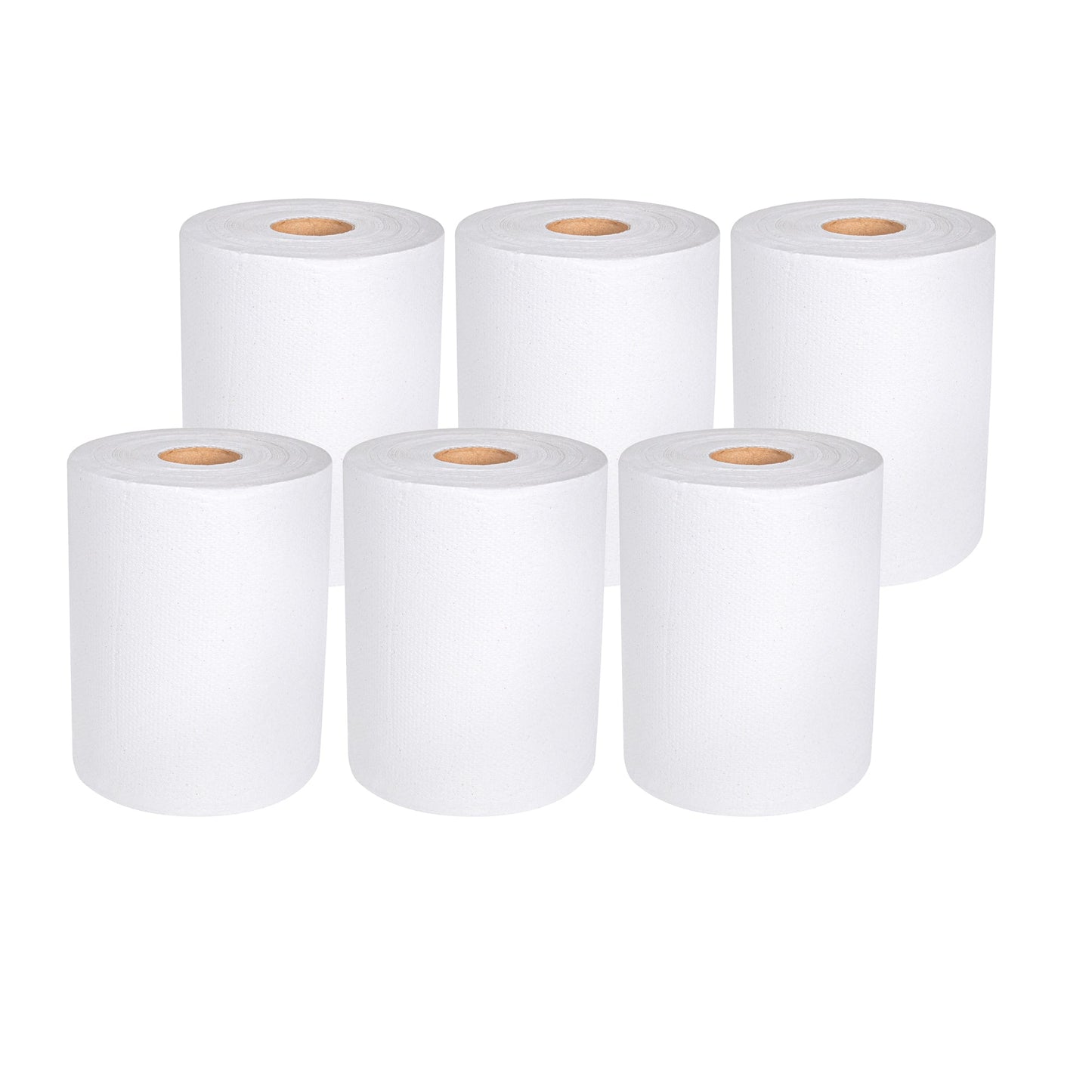 Clean Tek Professional White Paper Towel Roll - 1-Ply - 600' x 8" - 12 count box