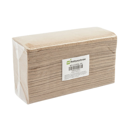 Clean Tek Professional Kraft M-Fold Paper Towel - 1-Ply - 9 1/2" x 9 1/4" - 4000 count box
