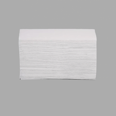 Clean Tek Professional White M-Fold Paper Towel - 1-Ply - 9 1/2" x 9 1/4" - 4000 count box