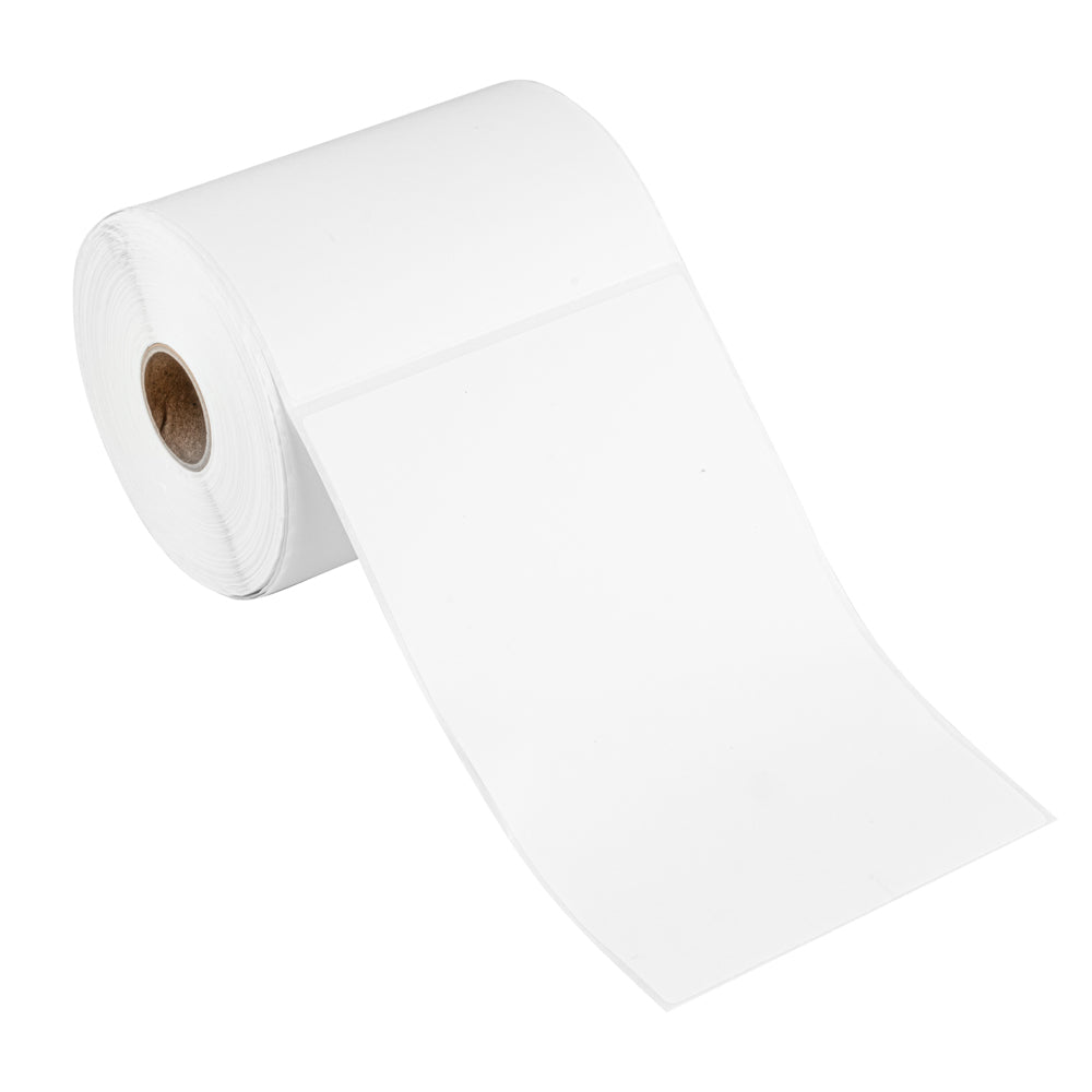 Label Tek White Paper Direct Thermal Label - 6" x 4" - 250 Labels x 1 Roll