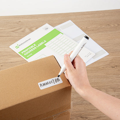 Label Tek White Paper Printable Address Label - 2 3/4" x 1" - 750 labels