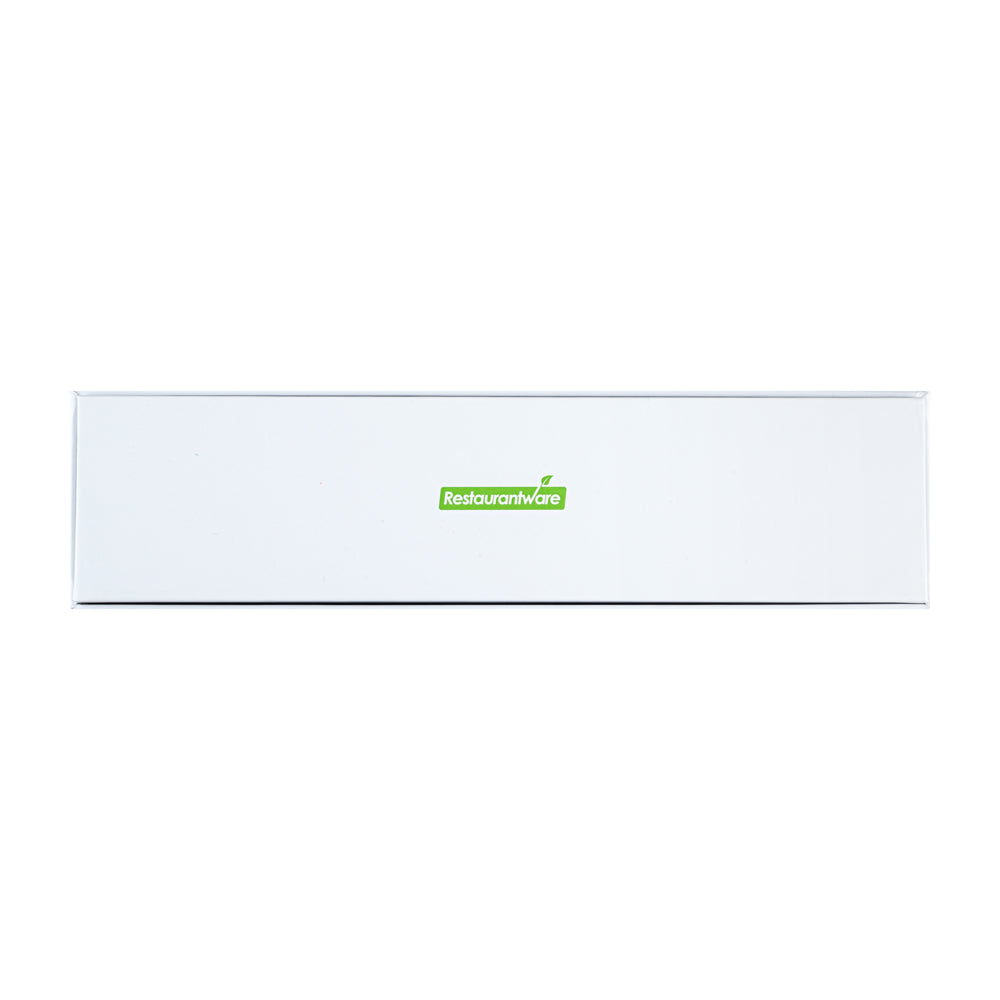 Sweet Vision Rectangle White Paper Candy / Chocolate Boxes - 6 Compartments - 10 3/4" x 2 3/4" x 1 1/2" - 10 count box