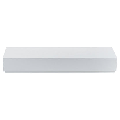 Sweet Vision Rectangle White Paper Candy / Chocolate Boxes - 6 Compartments - 10 3/4" x 2 3/4" x 1 1/2" - 100 count box