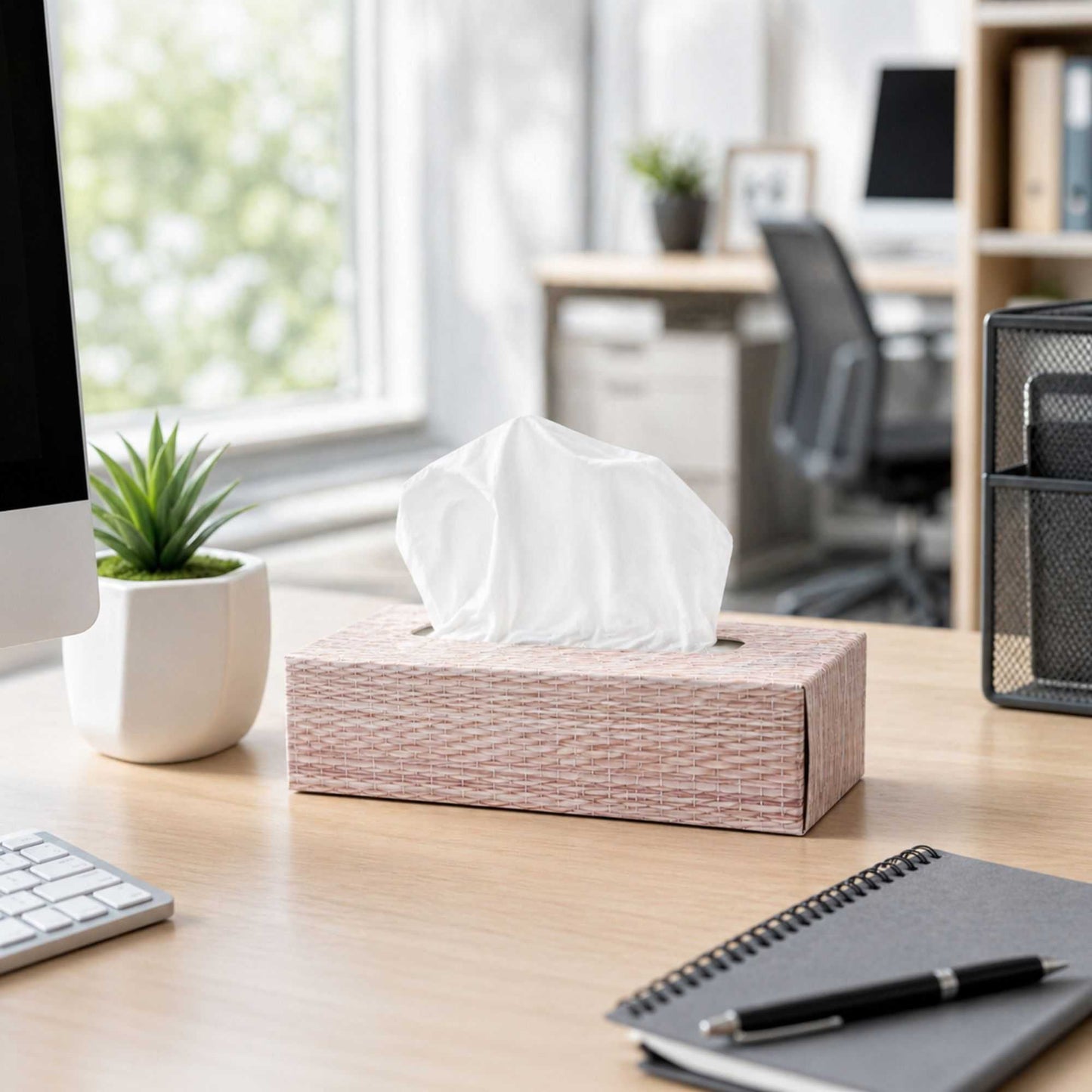 Clean Tek Professional 100 Sheet Facial Tissue Box - 2-Ply - 30 count box